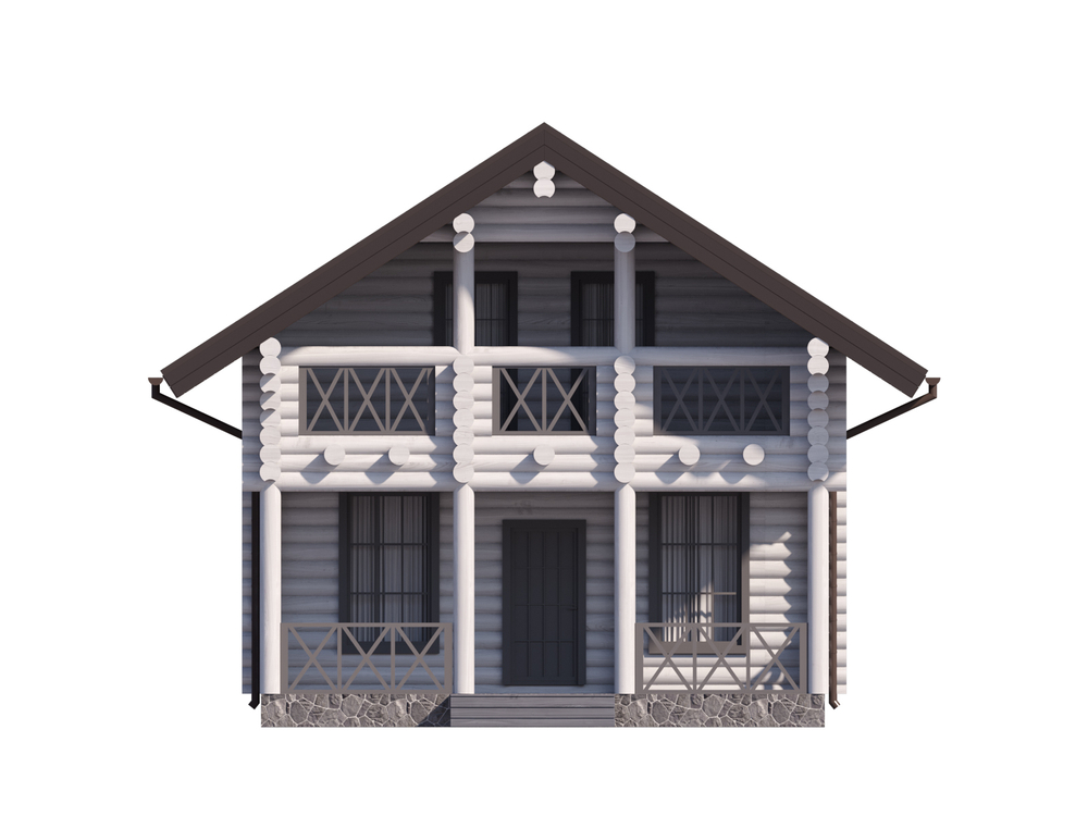 дом из бревна #1194