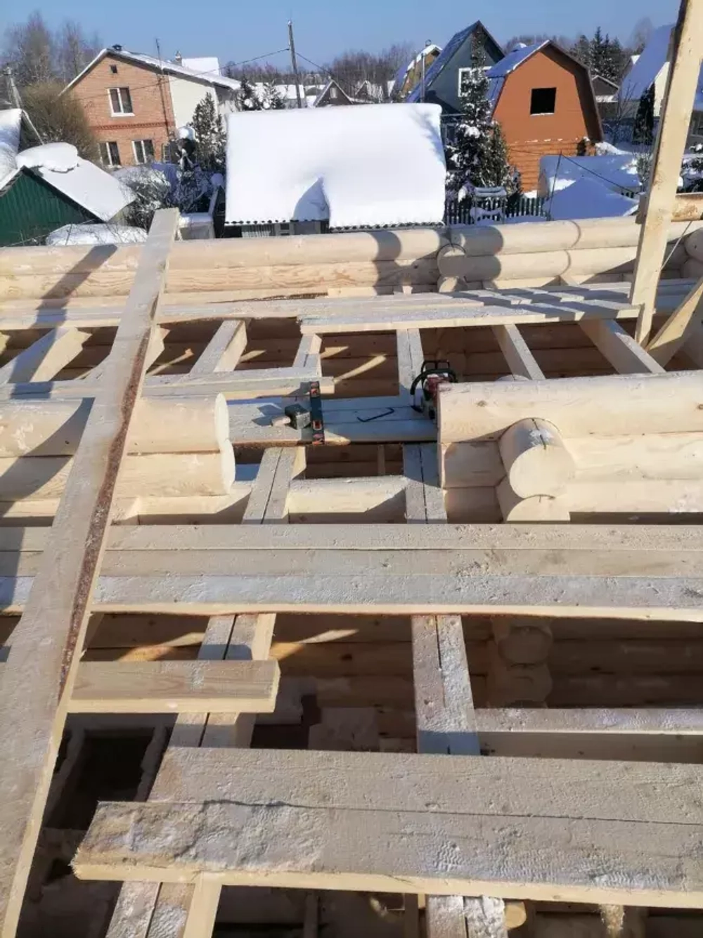 сруб #1402 зимой 2024 года