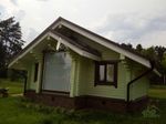 Дом из бруса 8 х8 с эркером