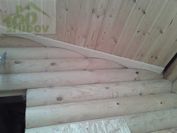 подшив свесов бани #1049