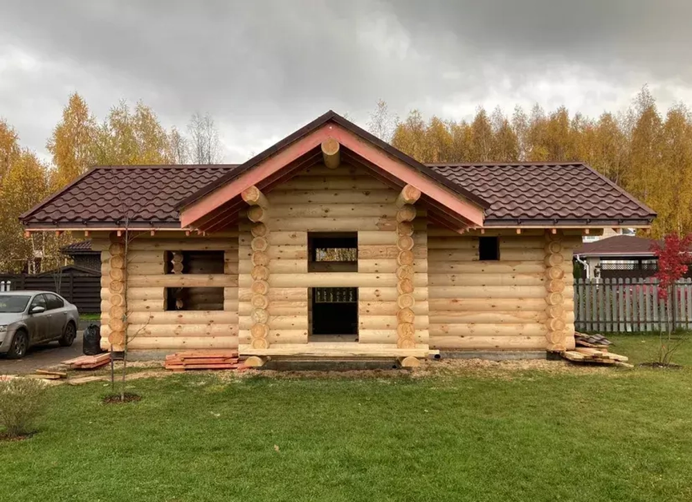 Баня #1297 под металлочерепицу.