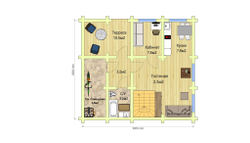 План первого этажа дома # 303