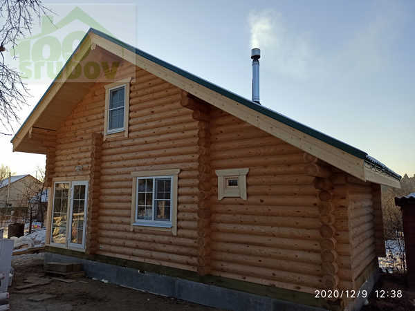 Дома-бани с мансардой и террасой