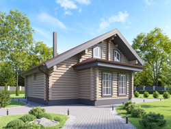 Баня с верандой #1236