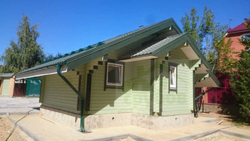 фото одноэтажного дома по проекту #547 из сруба