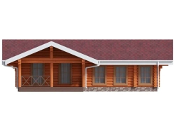 Дом-баня из бревна сруба