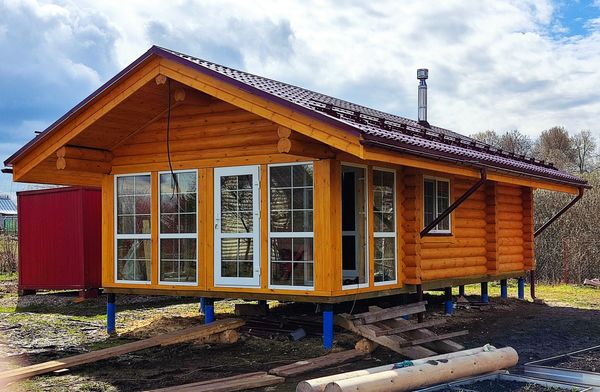 установлены окна в баню с отделкой #1135 апрель 2022