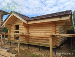 монтаж гибкой черепицы бани #1049