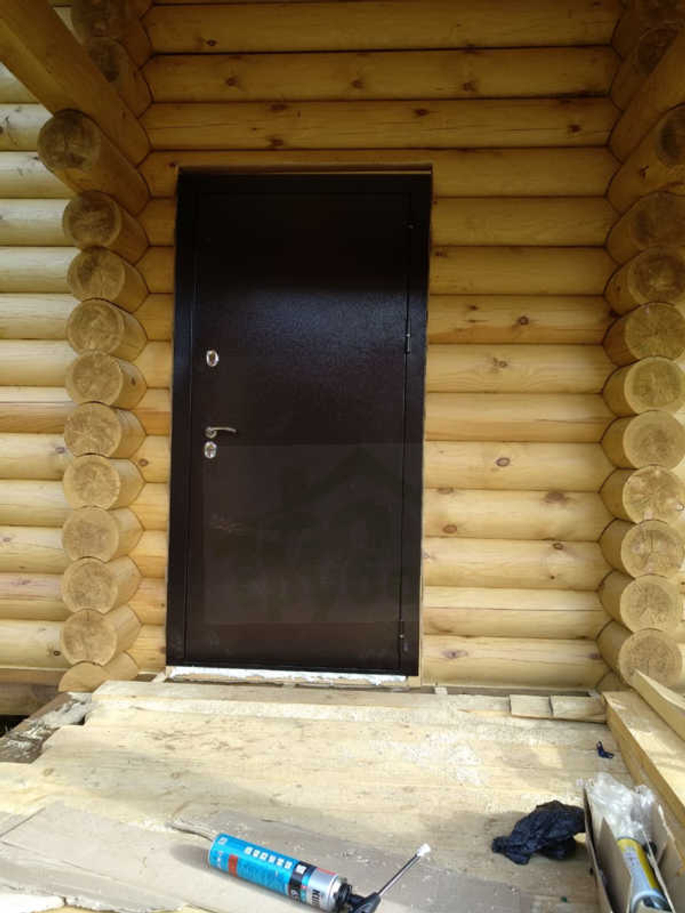 Сруб-коттедж 848: обсада (окосячка), окна, двери, водосточная система, фундамент винтовые сваи