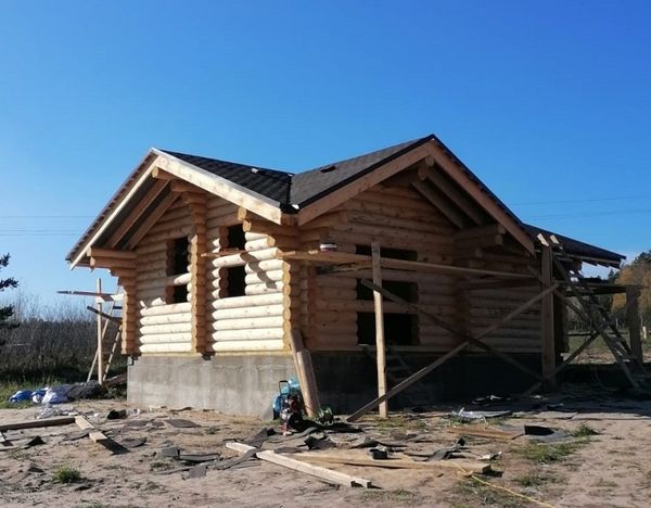 Строительство бани #1417 в октябре 2024