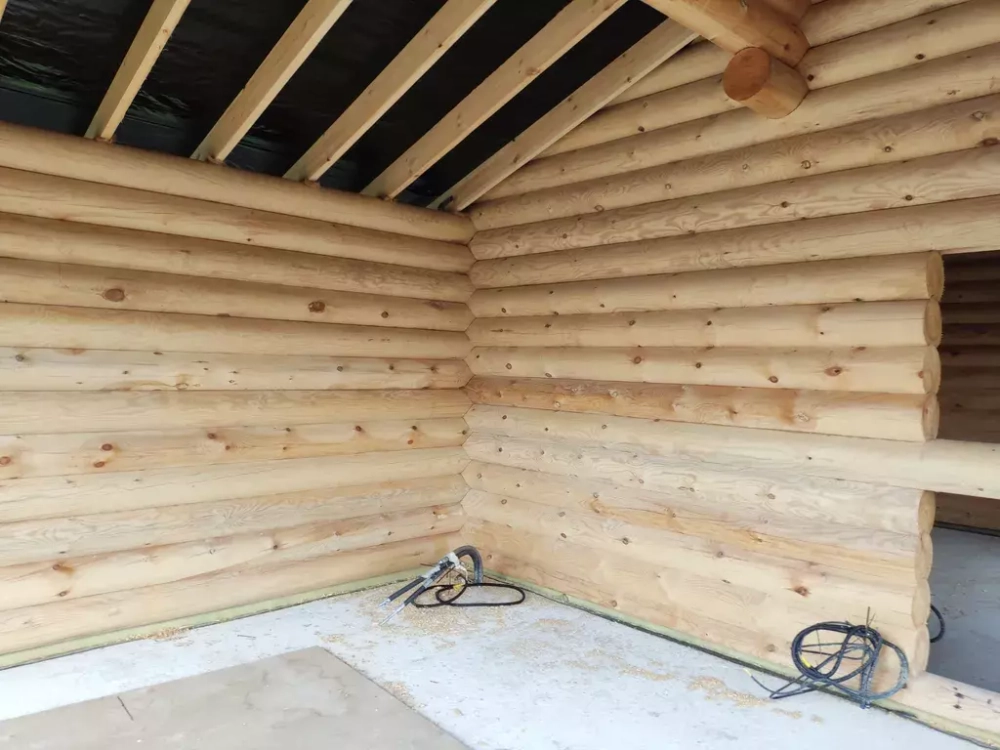 #1376 сборка бани в июле 2023