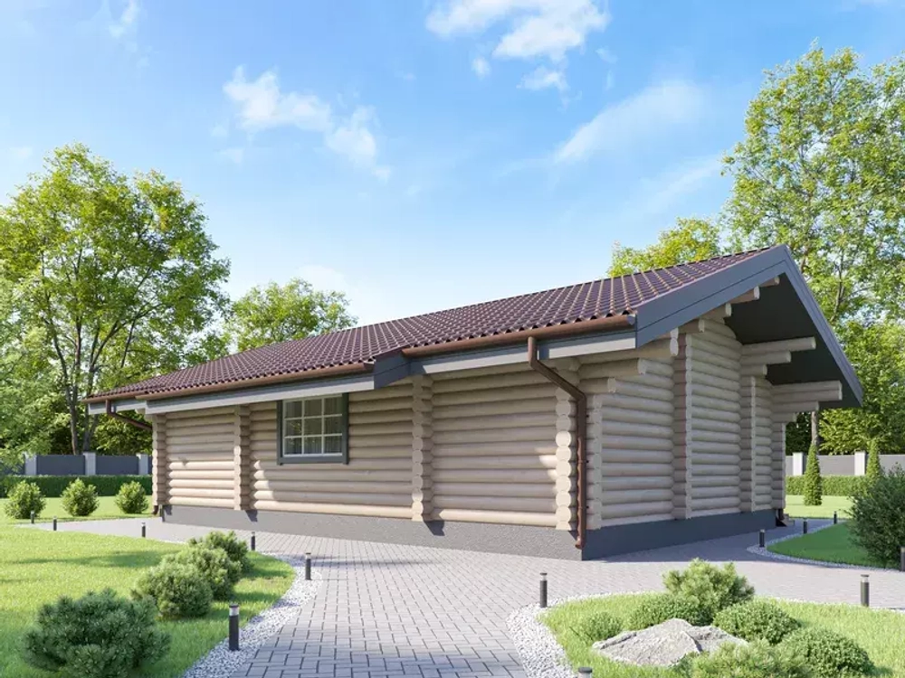 Бани с комнатой и террасой