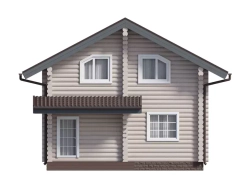 Гостевые или дачные дома-срубы с мансардой