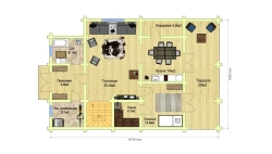 Дома с верандами из бревна