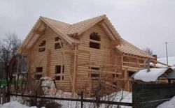 Фото дома из бревна сруба #848