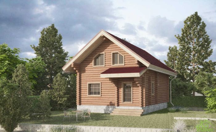 Сруб-дом 7 х 10 1