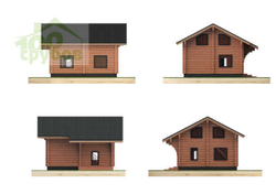 дом из дерева #972