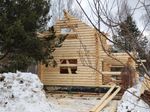 #1220 февраль 2022 сборка сруба