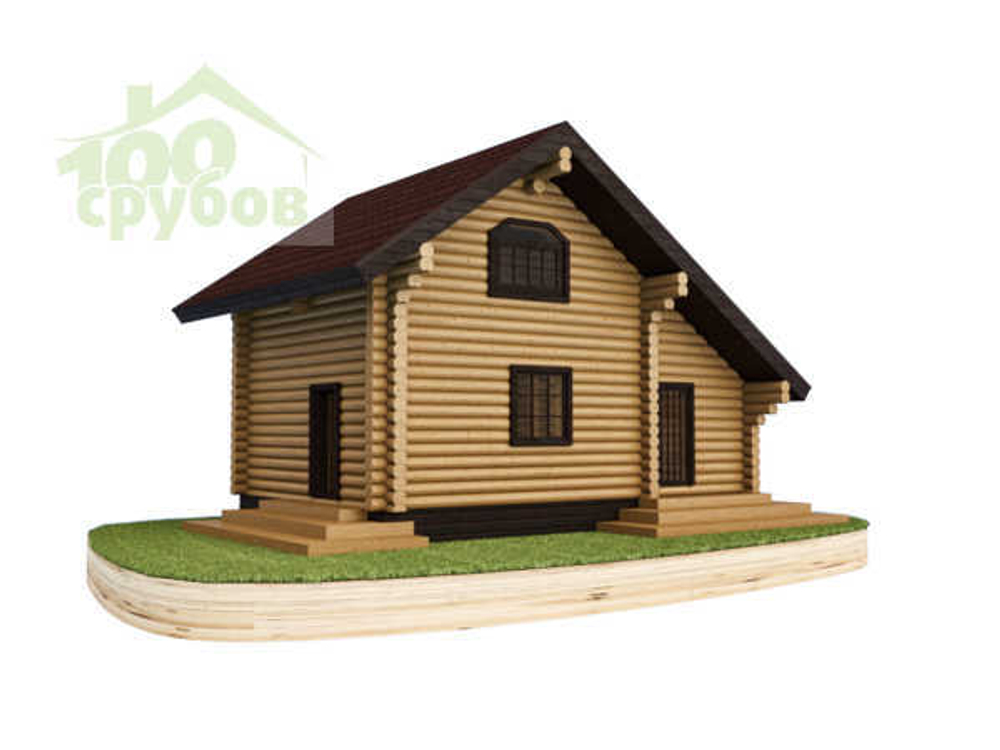 Сруб бани по проекту #1000