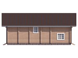 Большие дома 200 м² с парной из бревна под усадку