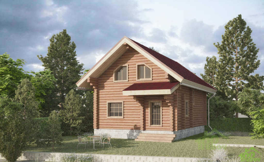 Проект дома из сруба 7х10 #677