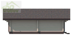 Одноэтажный дом-сруб 10 х 10