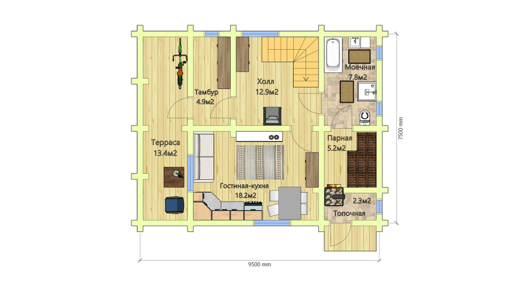 План 1 этажа #540