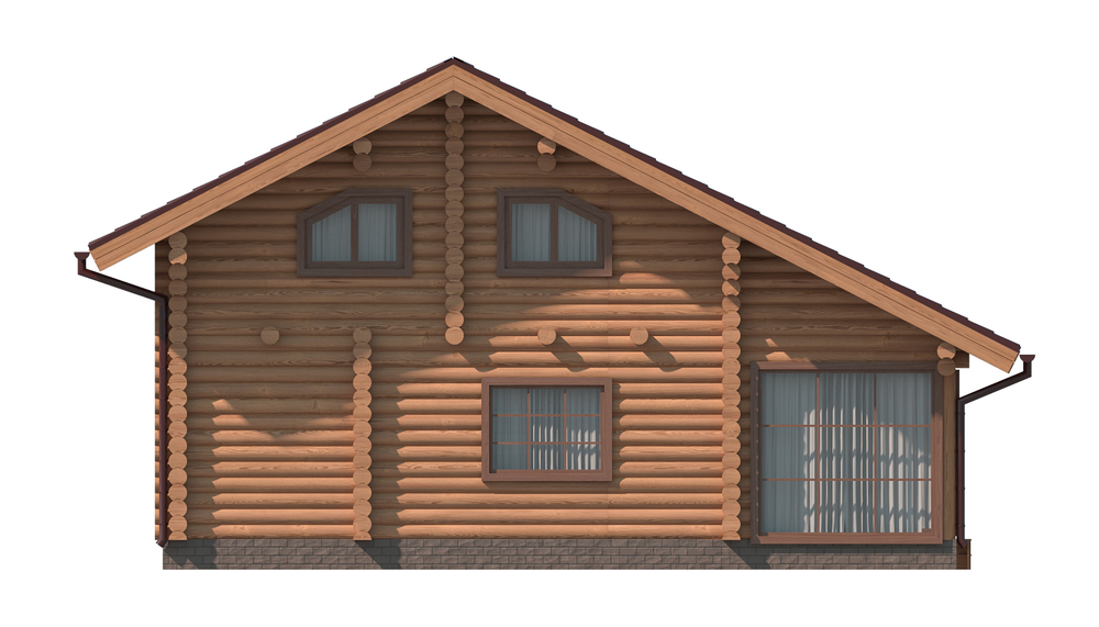 Из оцилиндрованного бревна #1083