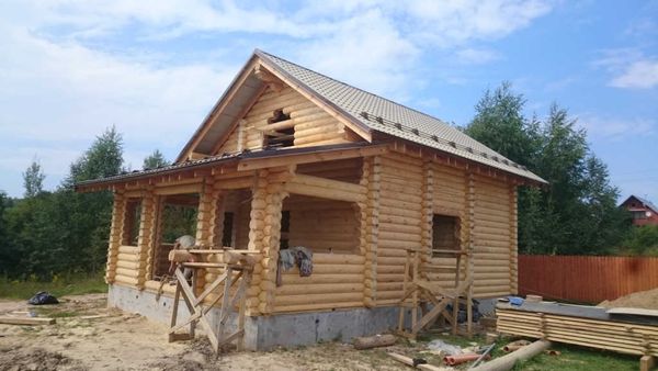 Строительство дома-бани, фото #510