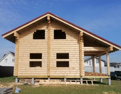 Строительство дома 1548 из бревна 260мм в сентябре 2025
