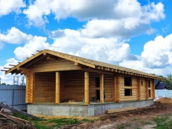 #1376 сборка бани в июле 2023