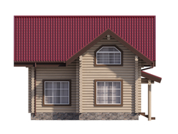 Современные дома из оцилиндрованного бревна сруба