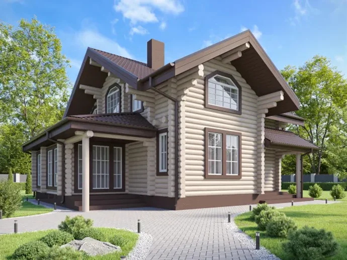 Дома 10х12 из бревна: образец в Отраде