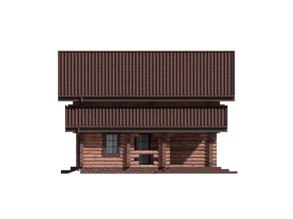 Жилой коттедж-сруб с парной