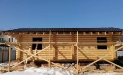 #1436 сборка сруба в марте 2024