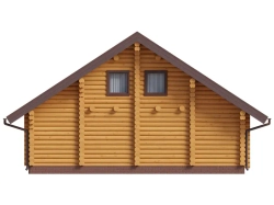 Дачный деревянный дом 6 х 10 с парной