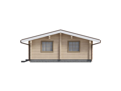 Деревянный дом-коттедж с 2 спальнями