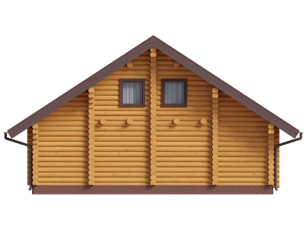 Дачный деревянный дом 6 х 10 с парной