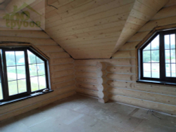 Срубы домов с мансардой 633 под усадку и отделка под ключ