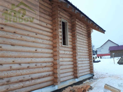 окосячка проемов в доме из бревна 260 мм #879