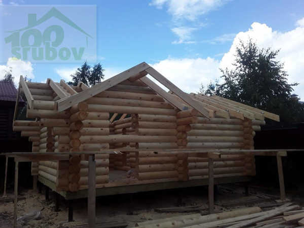 сборка сруба #1049