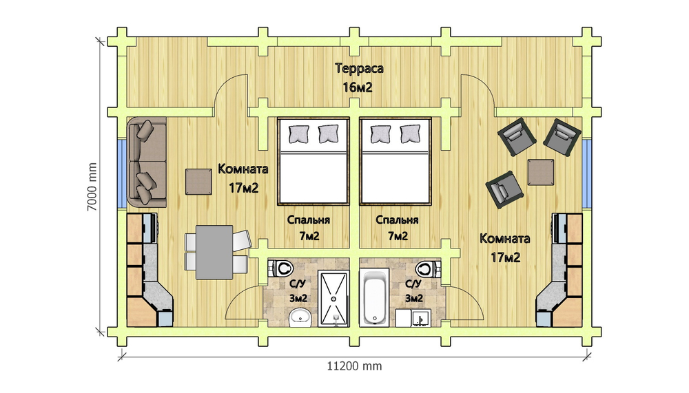 План #297: дом на две семьи