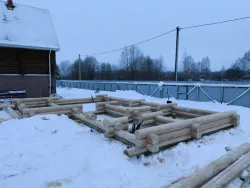 Строительство бани #1567 в январе 2026