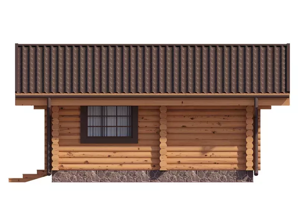 Бани 5 х 6 из оцилиндрованного бревна цена