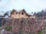 #1071 собран коттедж из бревна 260мм под постоянные стропила