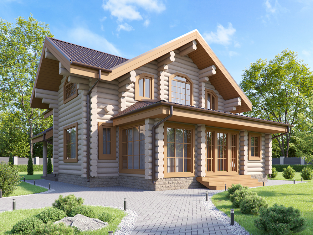 Современные дома 150 м | Мансарда срубовая