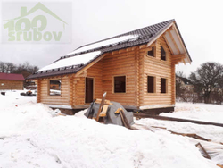 дом из бревна 260 мм #879  в Солнечногорском районе