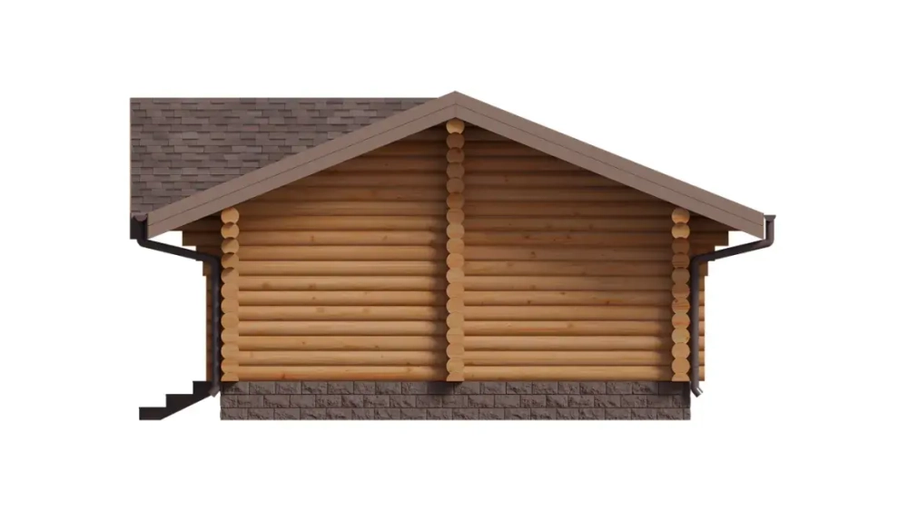 Большая русская баня из северного бревна сруба