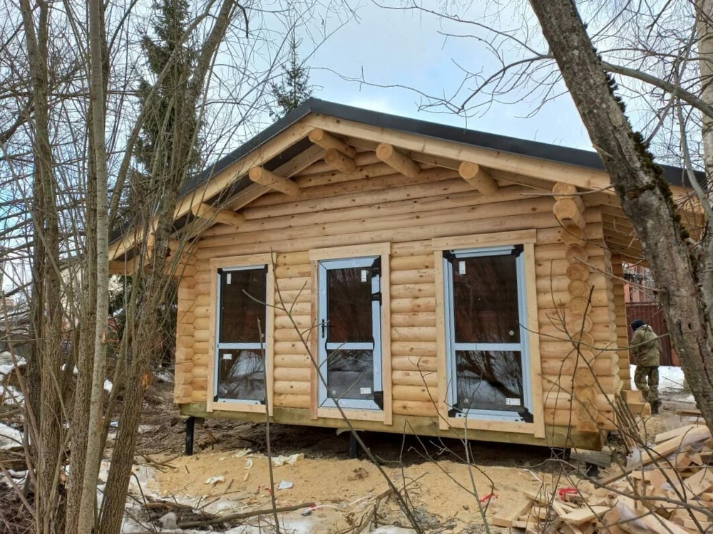 домик #1222 под металлочерепицу. март 2022.