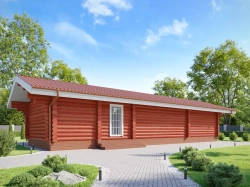 Загородный дачный дом с двумя спальнями